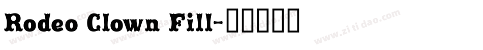 Rodeo Clown Fill字体转换